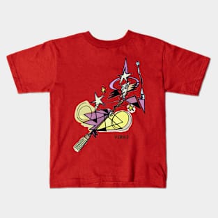 Zoady Ack! by Pollux: Virgo Kids T-Shirt